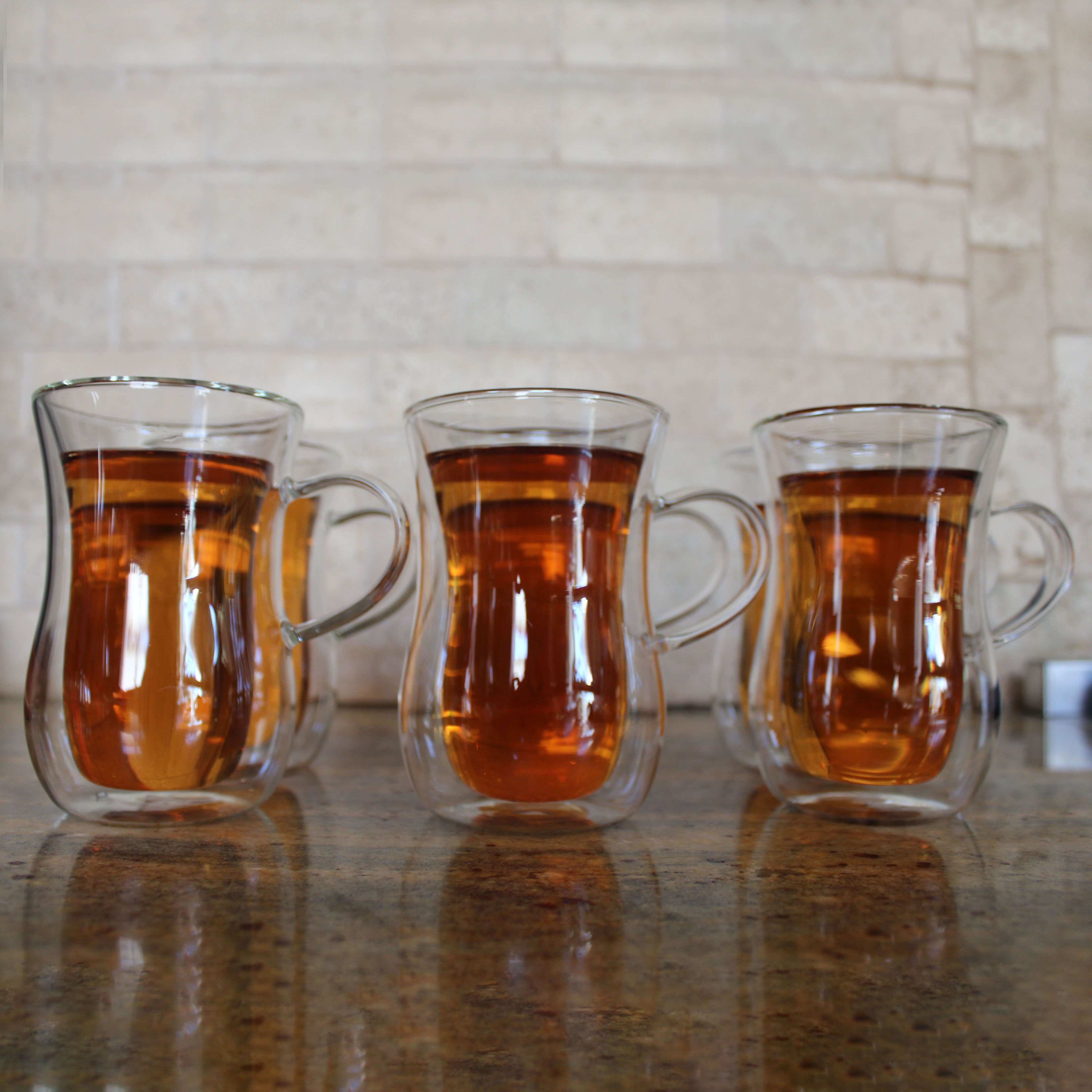 Tea Glass with Handle - 6 Pieces