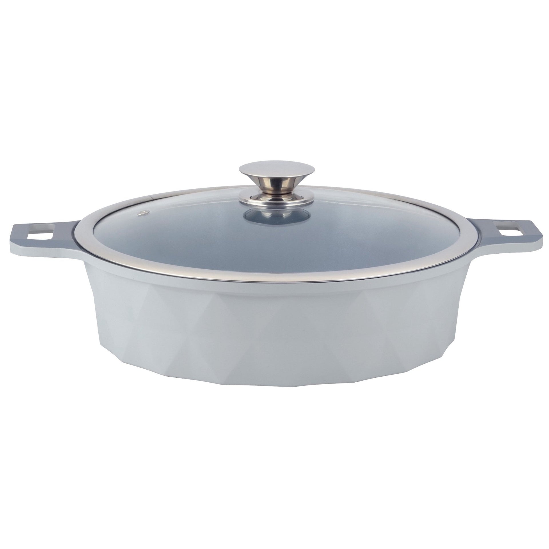 Gray Diamond Cast Aluminum Low Pot – Imperial Cookware