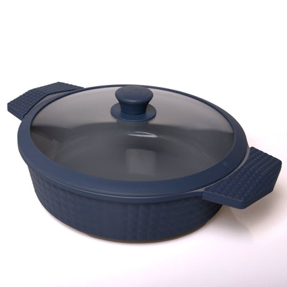 New Blue Diamond Cast Aluminum Low Pot - Imperial Cookware