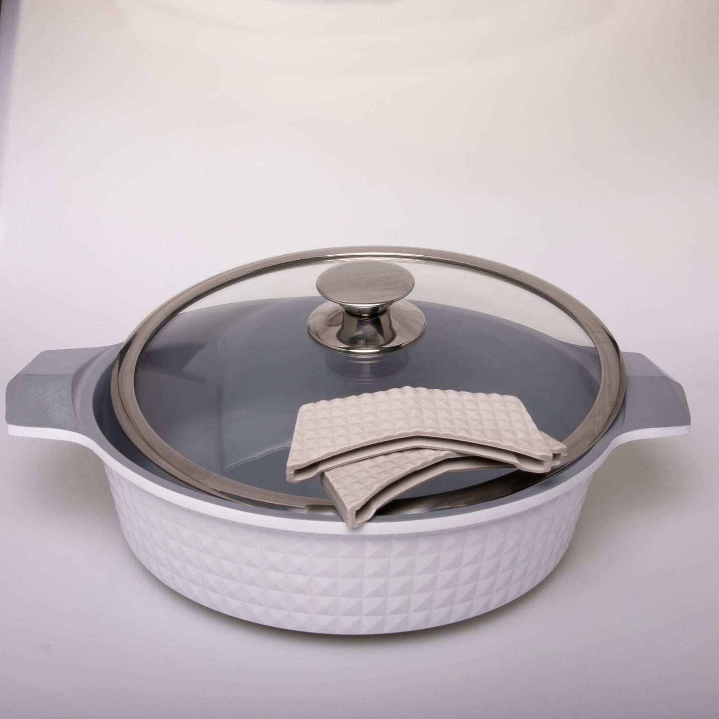 White Diamond Low Pot - Imperial Cookware