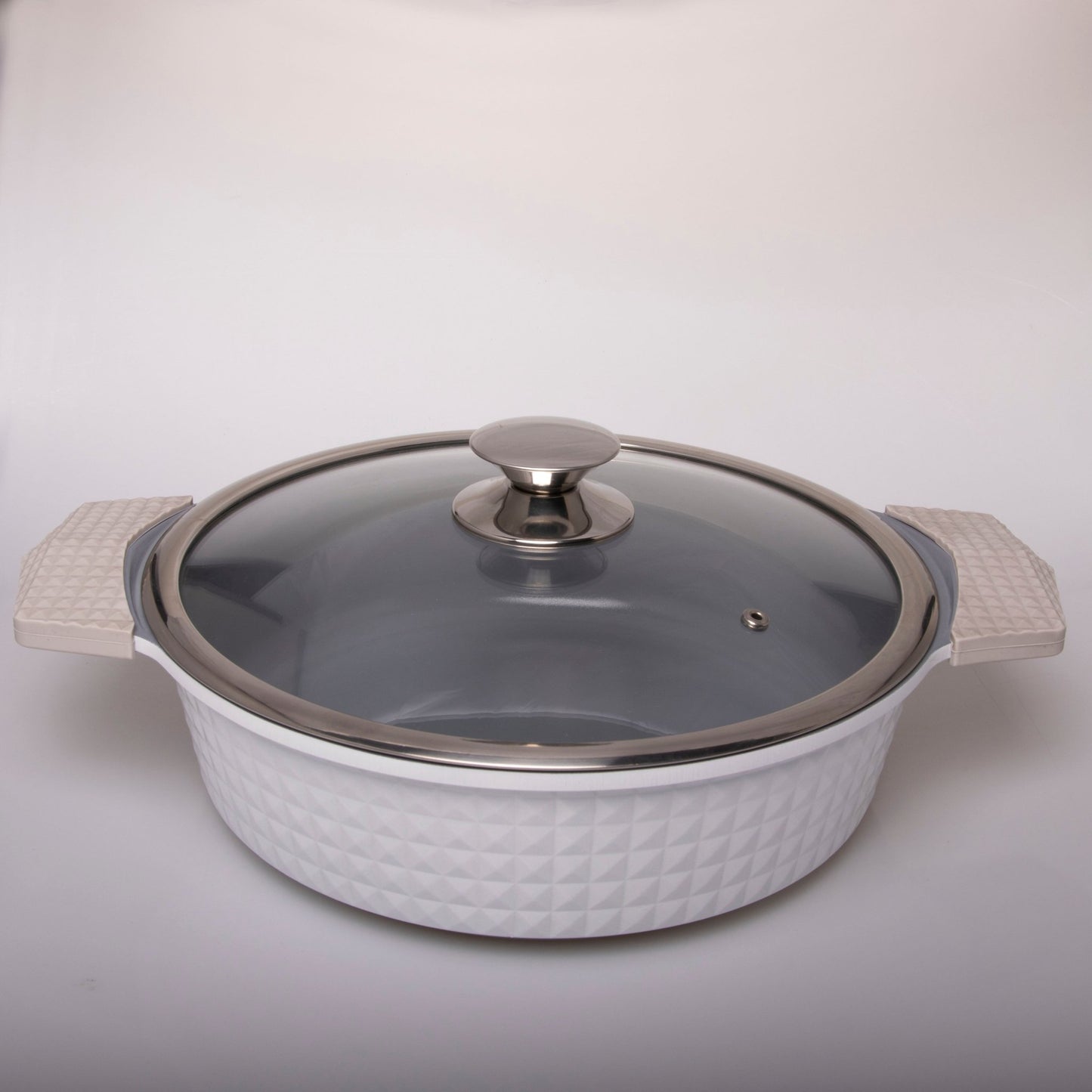 White Diamond Low Pot - Imperial Cookware