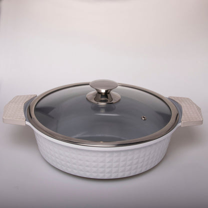 White Diamond Low Pot - Imperial Cookware